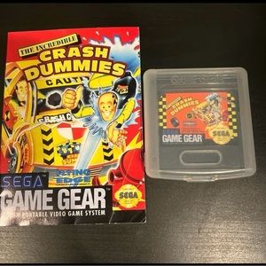 Sega Game Gear The Incredible Crash Test Dummies with manual